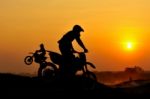 Motocross Rider Stock Photo