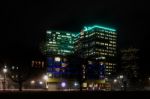 Portland's Building By Night Stock Photo