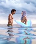 Magic Love Story,legend Of A Mermaid,a Fairy Tale Story Stock Photo