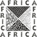 Wild Animals Pattern Background And Text Africa Stock Photo