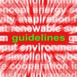 Guidelines Word Means Instructions Protocols And Ground Rules Stock Photo