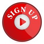 Sign Up Button Stock Photo