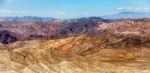 Aerial View Of The Mountains Next To Lake Mead Stock Photo