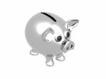 Cute Piggy Bank Stock Photo