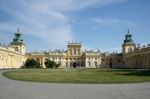 Approach To Wilanow Palace In Warsaw Stock Photo