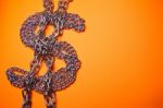 Dollar Chains Stock Photo