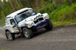 Land Rover Tomcat Rally Stock Photo