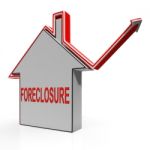 Foreclosure House Shows Lender Repossessing And Selling Stock Photo
