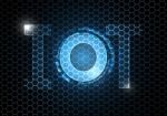 Internet Of Things Technology Circle Hexagonal Abstract Backgrou Stock Photo
