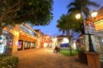 Palm Beach Is A Street Containing Hotels And Restaurants In Aruba Stock Photo