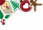 Christmas Objects With Copy Space Background  Illustration Stock Photo