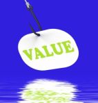 Value On Hook Displays Great Significance Or Importance Stock Photo