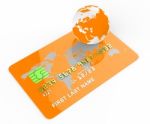 Credit Card Indicates Commerce Retail And Buyer Stock Photo