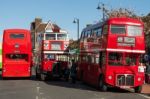 Vintage Bus Rally In East Grinstead West Sussex Stock Photo