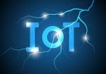 Internet Of Things Technology Lightning Abstract Background Stock Photo