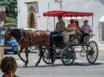 Ronda, Andalucia/spain - May 8 : Tourists Enjoying A Ride In A H Stock Photo