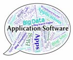 Application Software Representing Applications Word And Programming Stock Photo
