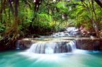 Huay Mae Kamin Waterfall Stock Photo