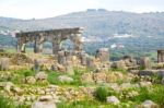 Volubilis In Morocco Africa The Old Stock Photo