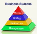 Business Success Pyramid Stock Photo