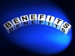 Benefits Dice Mean Perks Awards And Merits Stock Photo