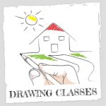 Drawing Classes Represents Design Educate And School Stock Photo