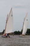 Hickling Broad, Norfolk/uk - August 5 : Sailing On Hickling Broa Stock Photo