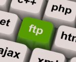Ftp Shows File Transfer Protocol Stock Photo
