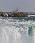 Image Of A Powerful Niagara Waterfall In Autumn Stock Photo