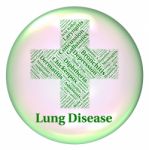 Lung Disease Means Poor Health And Affliction Stock Photo