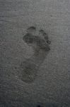 Footprint Stock Photo