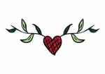 Valentine Heart Leaf Stock Photo