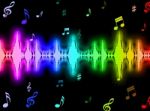 Sound Wave Background Means Energy Graphic Or Beats Frequency Stock Photo