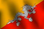 Flag Of Bhutan -  Illustration Stock Photo