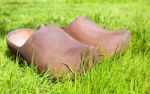 Wooden Clogs Stock Photo