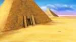 Egyptian Pyramid With Entrance Stock Photo