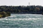 Background With An Amazing Niagara River At Fall Stock Photo