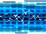 Background Grid Means Abstract Pattern And Electricity Stock Photo