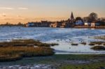 A Winter's Afternoon At Bosham Stock Photo