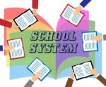School System Represents Systems Books And College Stock Photo