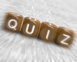 Quiz Dice Displays Correct Or Incorrect Answers Stock Photo