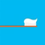 Toothpaste Flat Icon   Illustration  Stock Photo