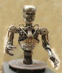 Terminator Robot Upper Body Stock Photo