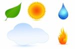 Types Of Weather Stock Photo
