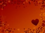 Abstract Valentines Day Background With Hearts Stock Photo