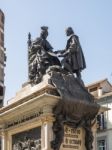Granada, Andalucia/spain - May 7 : Monument To Ferdinand And Isa Stock Photo