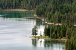 Holland Lake, Montana/usa - September 19 : Scenic View Of Lake H Stock Photo