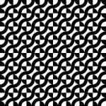 Illusion Curve Line Circle Seamless Pattern Stock Photo