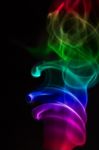 Colourful Smoke Stock Photo