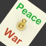 Peace And War Switch Stock Photo